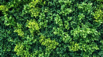 Lush Green Greenery Wall Texture - Vibrant Natural Background