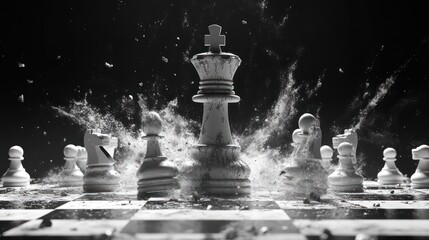 The King's Demise: A Chessboard's Epic Finale