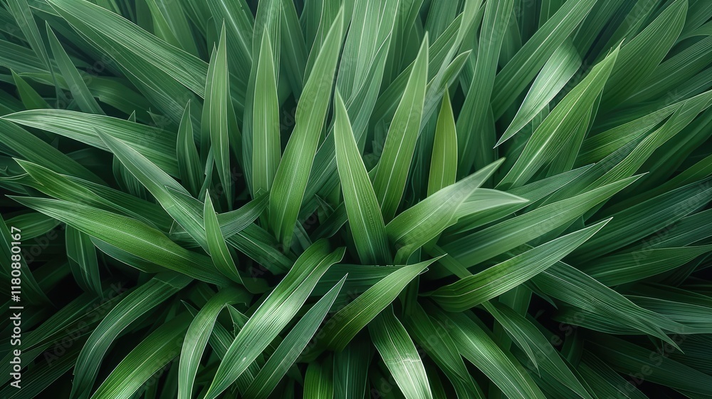 Poster flat lay, top down view of lush field of grass.