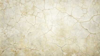 Textured Background of Cracked Plaster Wall with Pale Beige Hues