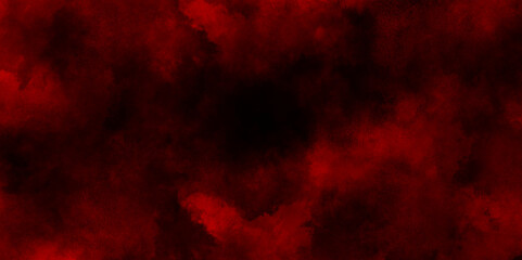 seamless red watercolor artist Mural wallpaper texture with stains, bloody red grunge texture scratched background, black background with billowing red smoke with stains, Red powder explosion clouds.