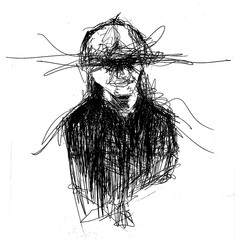 Fototapeta premium Creepy Sketchy Pen Drawing 2