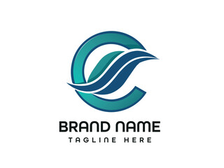 C colourful letter logo design