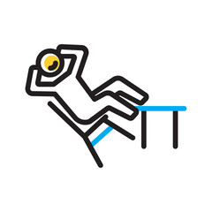 Vector multi color icon for Misbehave