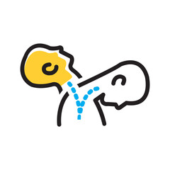 Vector multi color icon for Whiplash