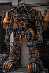 Fototapeta premium the statue of a autobot