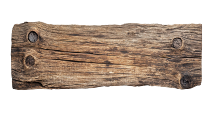 Wooden plank sign transparent background