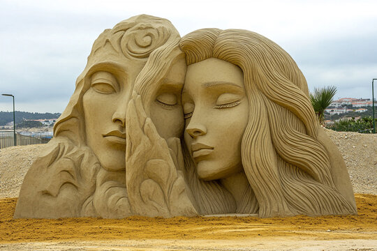 International Sand Sculpture Festival, Portugal.