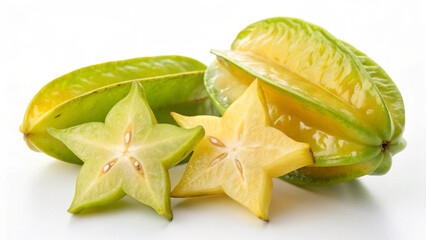 Fototapeta premium star fruit on white