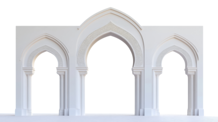 Minimal Islamic arch transparent background