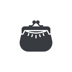 Pouch for money vector icon