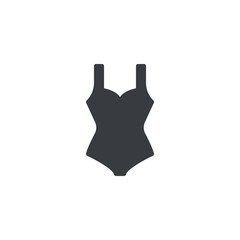 Female swimsuit vector icon