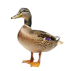 Obraz premium realistic depiction of a duck. showcasing its detailed plumage and distinctive features. likely intended for artistic representation or educational purposes
