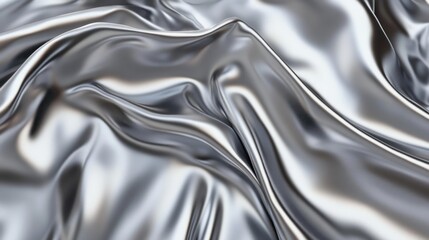 Brushed steel surface in sleek gray tones, polished and smooth 