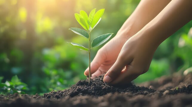 Sustainable Forest Conservation - A community-led forest conservation project, with volunteers planting trees and protecting wildlife in an effort to combat deforestation and climate change