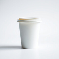 Blank Takeaway Coffee Cup. For marketing. Social Media. Illustration. Background.