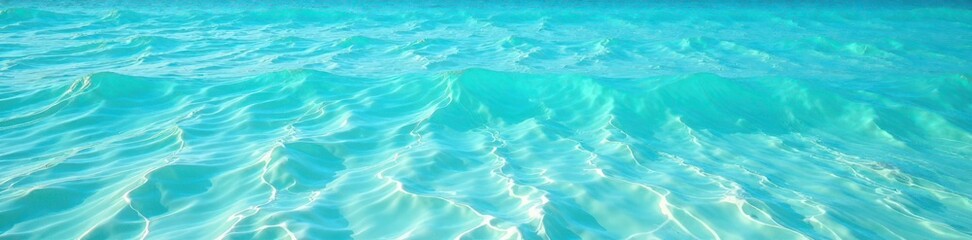 Shimmering turquoise water, gentle waves, soft foam , blue, ocean wave