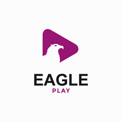Eagle and play simple and modern logo