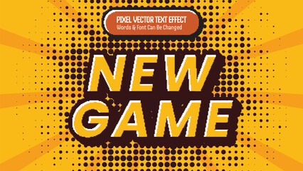 New Game Pixel Style Text Effect