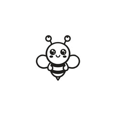 bee logo design template