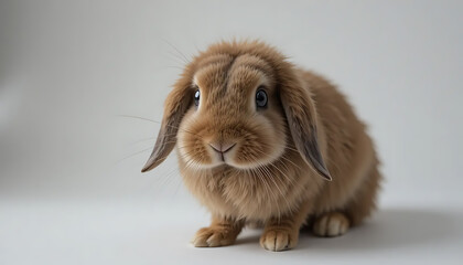 Adorable Brown Lop-Eared Rabbit