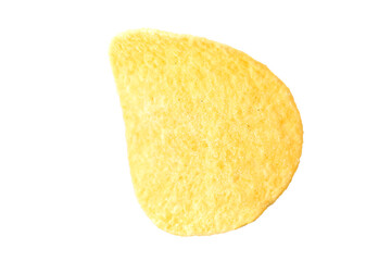 Potato chips isolated on white background