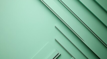 Obraz premium Abstract Green Geometric Shapes Background Design