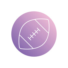 rugby  icon isolated on a white background. Vector illustration.
