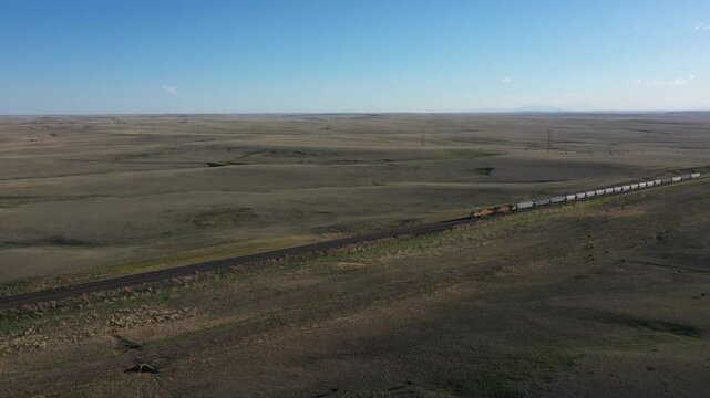 train through Wyoming
