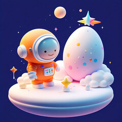 astronaut illustration