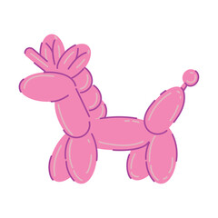 horse figure with balloons