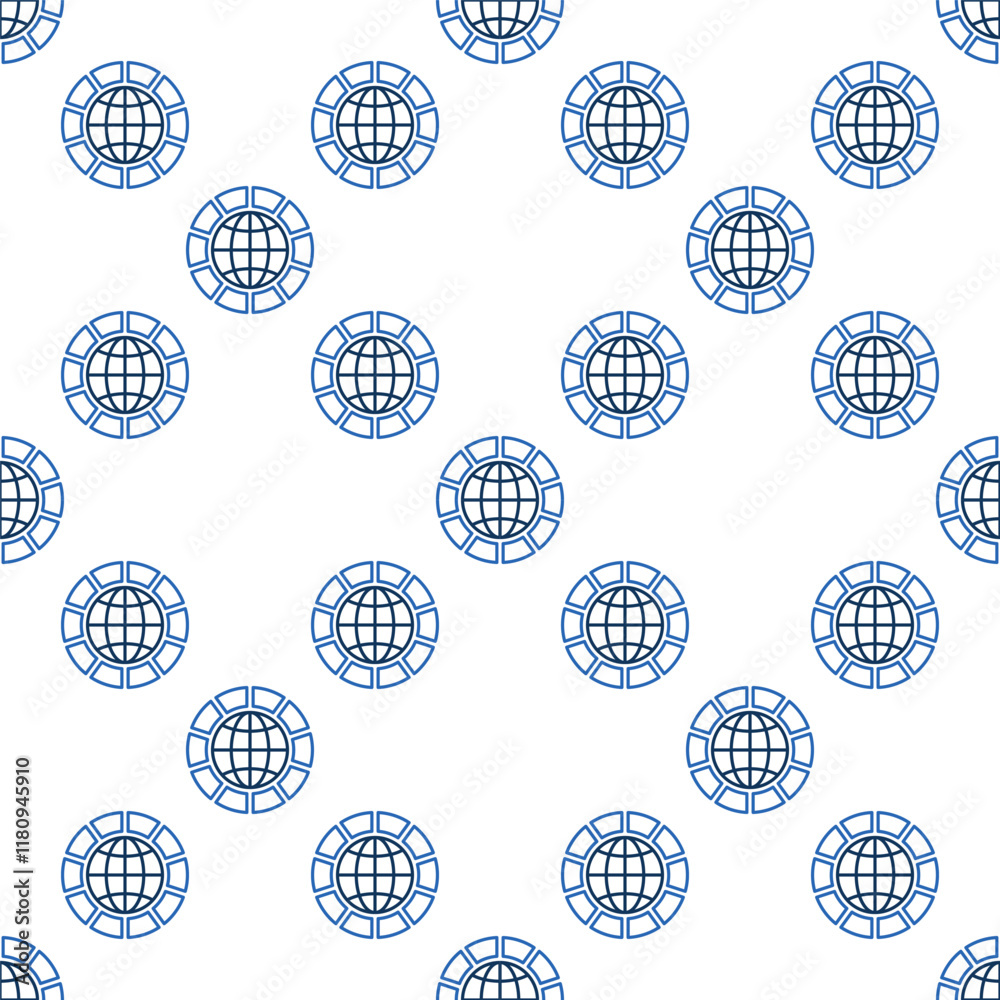 Poster multipolarity vector simple seamless pattern in outline style