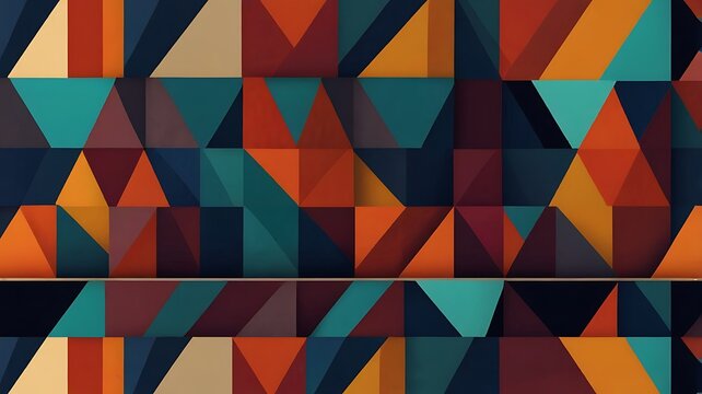 Geometric patterns in clean vector art style