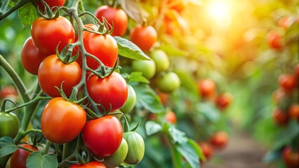 tomatoes in the garden