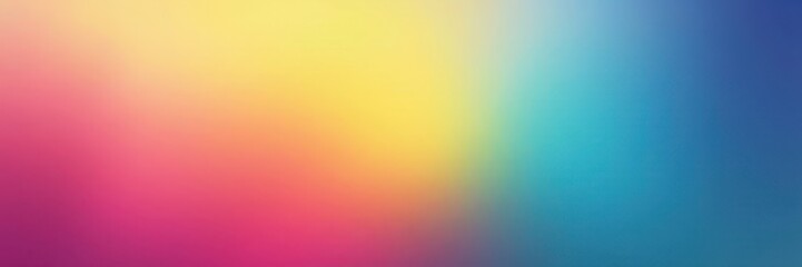 Blurry rainbow transition, light pink fading to yellow and blue, hazy feel, smooth, watercolor