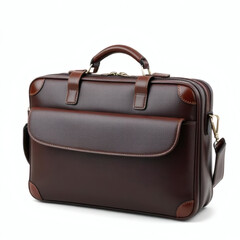 black leather briefcase