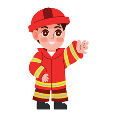 firefighter cute boy
