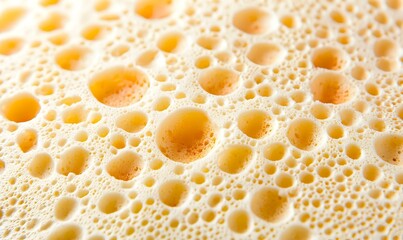 Blini Texture Study, a detailed examination of the soft, inviting surface of a blini, showcasing its delicate bubbles and golden hue.