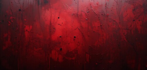 Abstract Red Textured Painted Surface