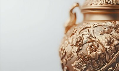 Traditional Russian Samovar, intricate metalwork, ornate design, steam rising, cultural heritage, warm tones, inviting atmosphere, historical significance