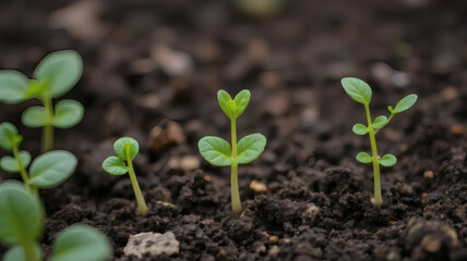 green sprout in the garden