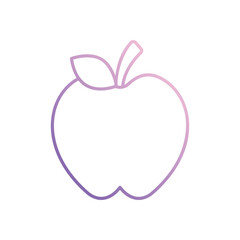 Apple icon isolated on a white background. Vector illustration.