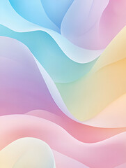Obraz premium Pastel Dreams: Abstract background with soft pastel colors and flowing lines. A delicate and dreamy design, perfect for websites, presentations, and social media. 