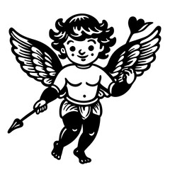 Fototapeta premium angel with heart