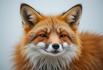 Fototapeta premium A Red Fox Portrait Showing Beautiful Fur and Eyes