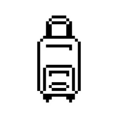 luggage journey travel pixel art