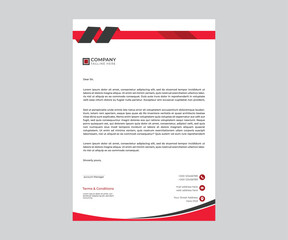 modern corporate letterhead template design