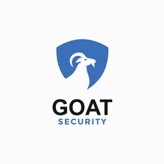 goat security simple logo innegative space