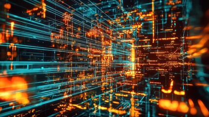 Business manufacturing boosted by AI and data analytics.