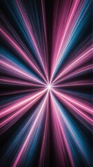 Obraz premium Radiant Pink and Blue Light Burst: An Abstract Energy Artwork